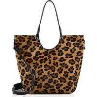 Elizabeth and James Cynnie Leopard-Print Calf Hair Convertible Tote photo