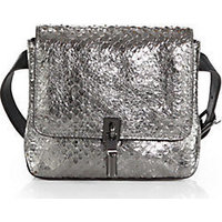 Elizabeth and James Cynnie Metallic Snake-Embossed Belt Bag photo