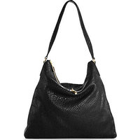 Elizabeth and James Pyramid Pebbled-Leather Hobo Bag photo