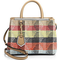 Fendi 2Jours Petite Multicolor Raffia Shopper photo