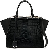 Fendi 3Jours Crocodile-Embossed Calf Hair & Leather Shopper photo