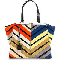 Fendi 3Jours Striped Snakeskin Grande Shopper photo