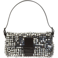 Fendi Metallic Beaded & Sequined Baguette Bag photo