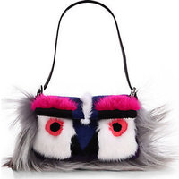 Fendi Mixed-Fur Mini Bird Baguette photo