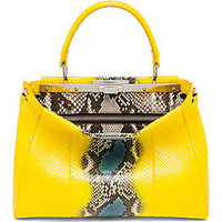 Fendi Peekaboo Multicolor Python Satchel photo