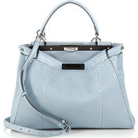 Fendi Peekaboo Python Satchel photo