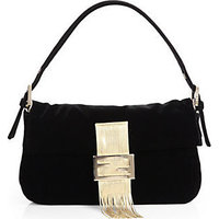 Fendi Velvet Baguette Medium Shoulder Bag photo