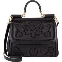 Dolce & Gabbana Floral-Cutout Medium Miss Sicily Bag photo