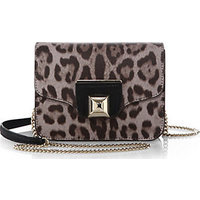 Furla Exclusively for Saks Fifth Avenue Angel Leopard-Print Mini Shoulder Bag photo