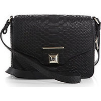Furla Exclusively for Saks Fifth Avenue Angel Small Snake-Embossed Shoulder Bag photo