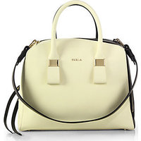 Furla Exclusively for Saks Fifth Avenue Zenith Colorblock Leather Satchel photo