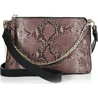 Furla Exclusively for Saks Fifth Avenue Zenith Maxi Python-Embossed Crossbody Bag photo