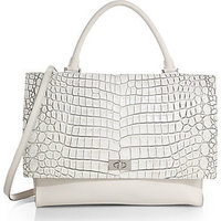 Givenchy Crocodile-Embossed Medium Shoulder Bag photo