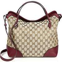 Gucci Bree GG Canvas Top Handle Bag photo