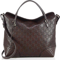 Gucci Bree Guccissima Leather Top Handle Bag photo