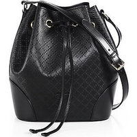 Gucci Bright Diamante Leather Bucket Bag photo