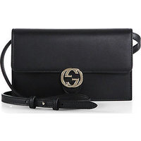 Gucci Gucci Icon Leather Wallet with Strap photo