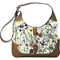 Gucci Jackie Flora Canvas Shoulder Bag photo