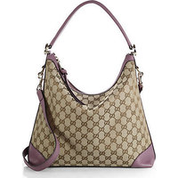 Gucci Miss GG Original GG Canvas Hobo Bag photo