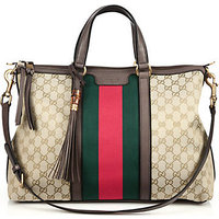 Gucci Rania Canvas GG Medium Top Handle Bag photo