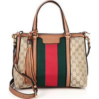 Gucci Rania GG Canvas Top Handle Bag photo