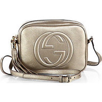 Gucci Soho Metallic Leather Disco Bag photo