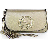 Gucci Soho Metallic Leather Shoulder Bag photo