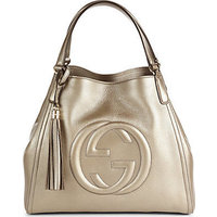 Gucci Soho Metallic Leather Shoulder Bag photo