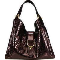 Gucci Stirrup Medium Python Top-Handle Bag photo