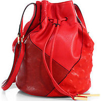 Halston Heritage Patchwork Bucket Bag photo