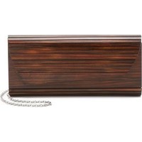 Inge Christopher Zena Dark Wood Clutch photo