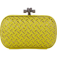 Bottega Veneta Intrecciato Placcato Clutch photo