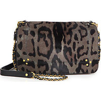 Jerome Dreyfuss Bobi Leopard-Print Calf Hair Shoulder Bag photo