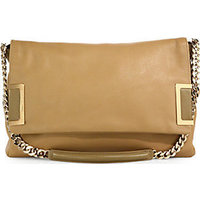 Jimmy Choo Ally Two-Tone Leather Shoulder Bag photo