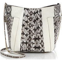 Jimmy Choo Anabel Striped Snakeskin Shoulder Bag photo