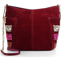 Jimmy Choo Anabel Suede & Snakeskin Shoulder Bag photo