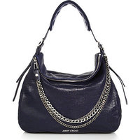 Jimmy Choo Boho Metallic Leather Hobo Bag photo