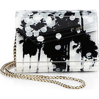 Jimmy Choo Candy Palm-Tree Plexiglass Clutch photo