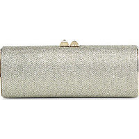 Jimmy Choo Charm Glitter Box Clutch photo