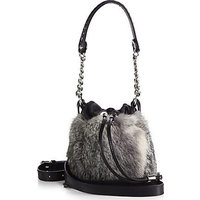 Jimmy Choo Evie Small Fur Bucket Bag photo