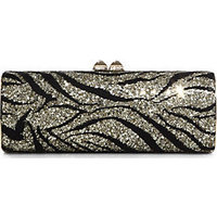 Jimmy Choo Glittered-Fabric Clutch photo