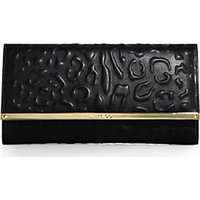 Jimmy Choo Maia Leopard-Embossed Clutch photo