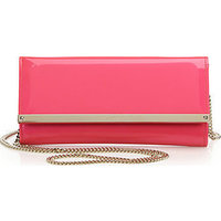 Jimmy Choo Milla Patent Leather & Suede Clutch photo