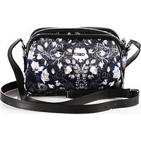 Jimmy Choo Opal Satin Print & Leather Camera Bag photo