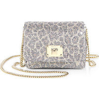 Jimmy Choo Ruby Leopard-Print Glittered Mini Crossbody Bag photo