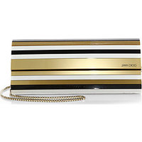 Jimmy Choo Sweetie Striped Acrylic Clutch photo