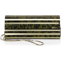 Jimmy Choo Sweetie Tortoiseshell-Effect Plexiglass Clutch photo