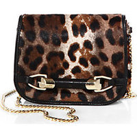 Jimmy Choo Zadie Mini Leopard-Print Calf Hair & Leather Crossbody Bag photo