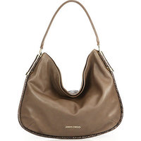 Jimmy Choo Zoe Leather & Snakeskin Shoulder Bag photo