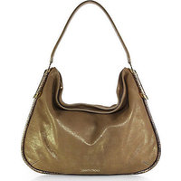 Jimmy Choo Zoe Metallic Leather & Snakeskin Shoulder Bag photo